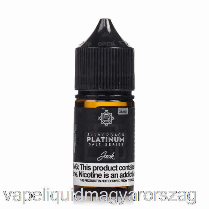 Jack - Ezüsthátú Platina Sorozat Sói - 30 Ml 25 Mg Vape E Cigi
